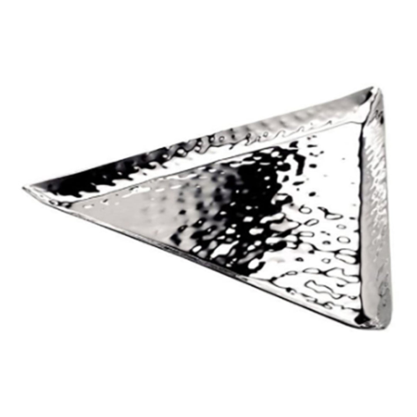 Steel - Trangular Hammered Platter