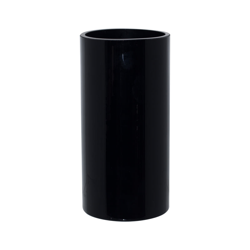 Glass - Cylinder - Black 20x10cm