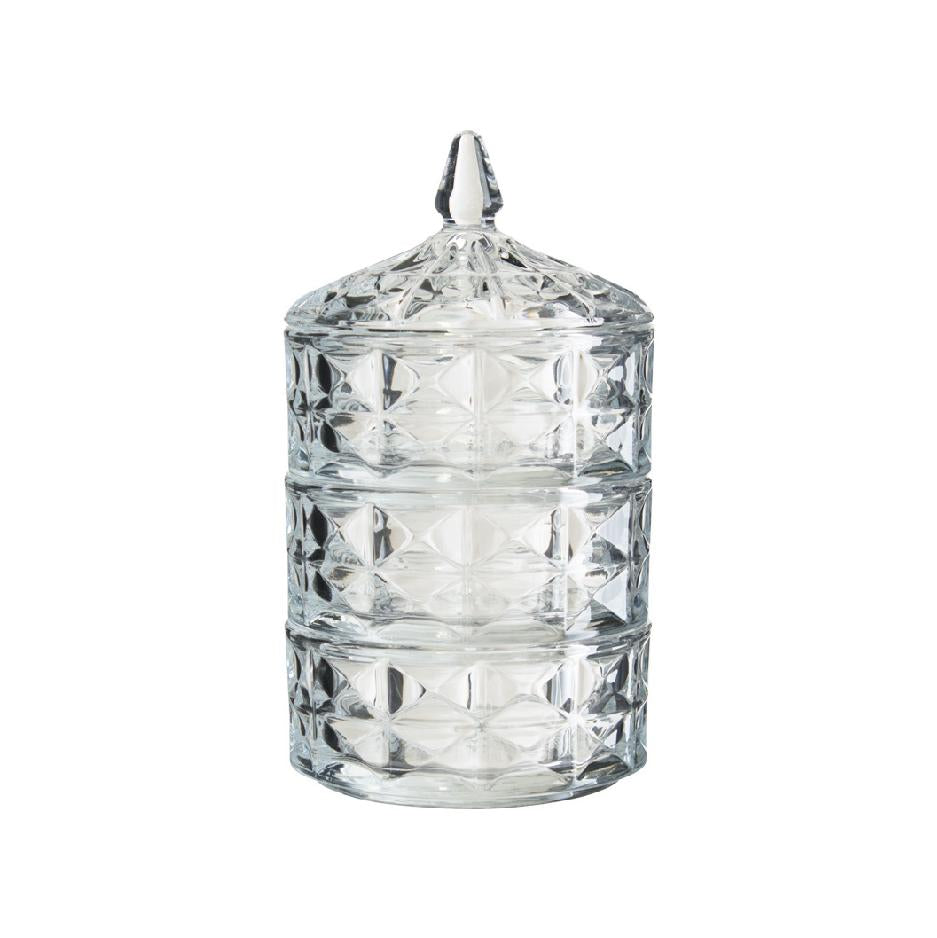 Glass - Trinket Set 3 Box 24Hx13D