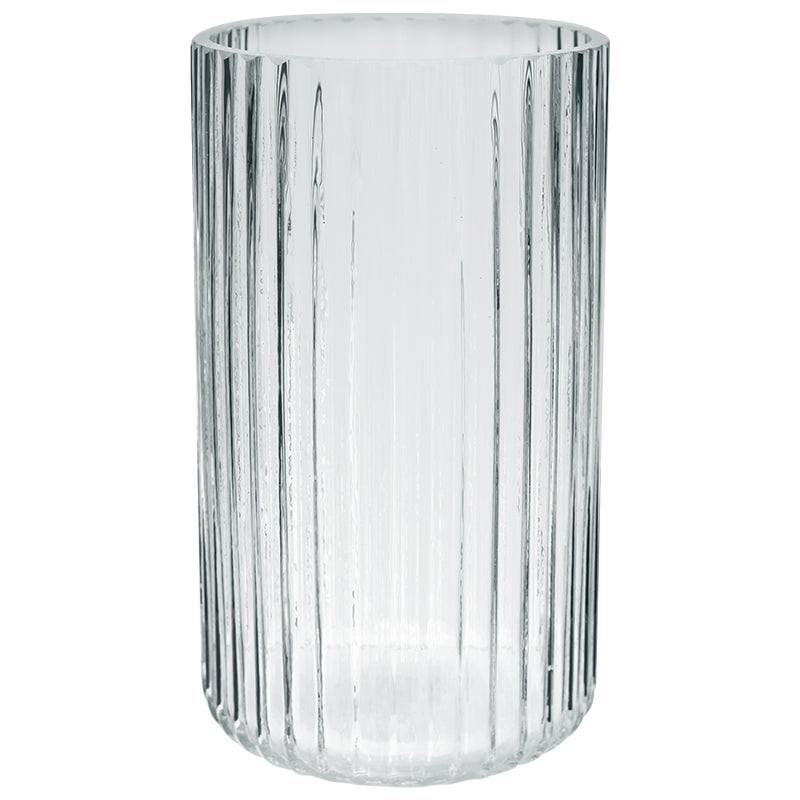 Glass - Line Cylinder Vase 20x12cm