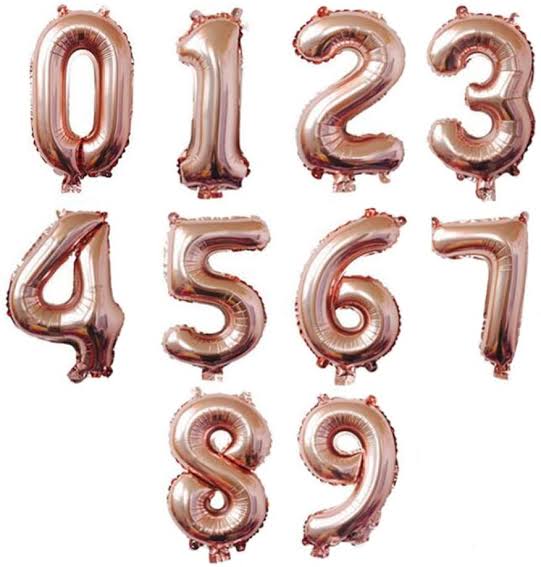 Party - Balloon - Foil - Numbers