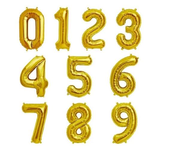 Party - Balloon - Foil - Numbers