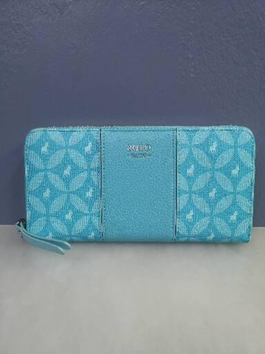 Polo - Belize Large Zip Around Purse - Aqua