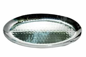 Steel - Oval Hammered Platter
