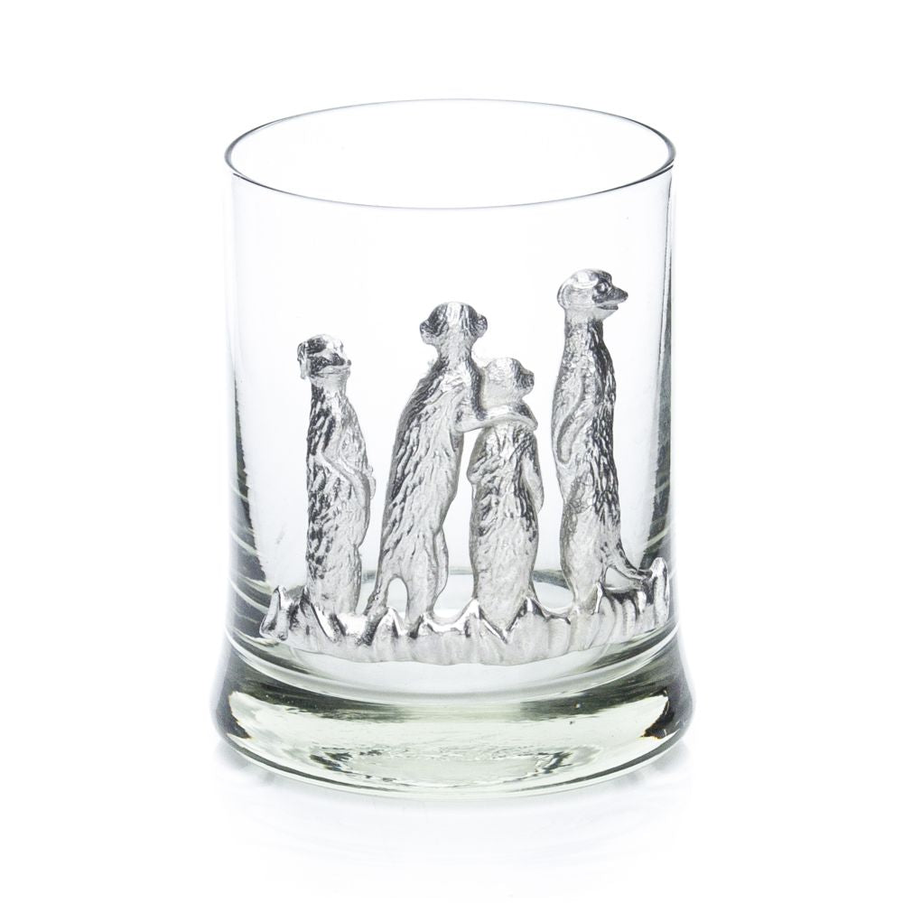 Ngw - C-084-P - Meerkat Whiskey Tumbler Pewter