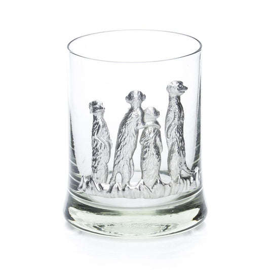 Ngw - C-084-P - Meerkat Whiskey Tumbler Pewter