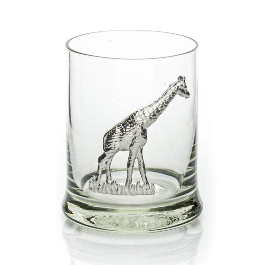 Ngw - C-07-P - Giraffe Whiskey Tumbler Pewter