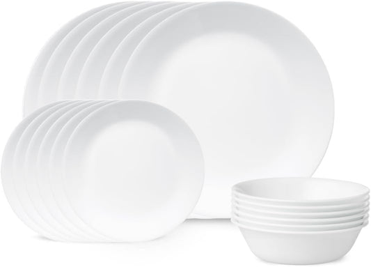 Corelle - Dinner Set - White 18 pc - P,S,B