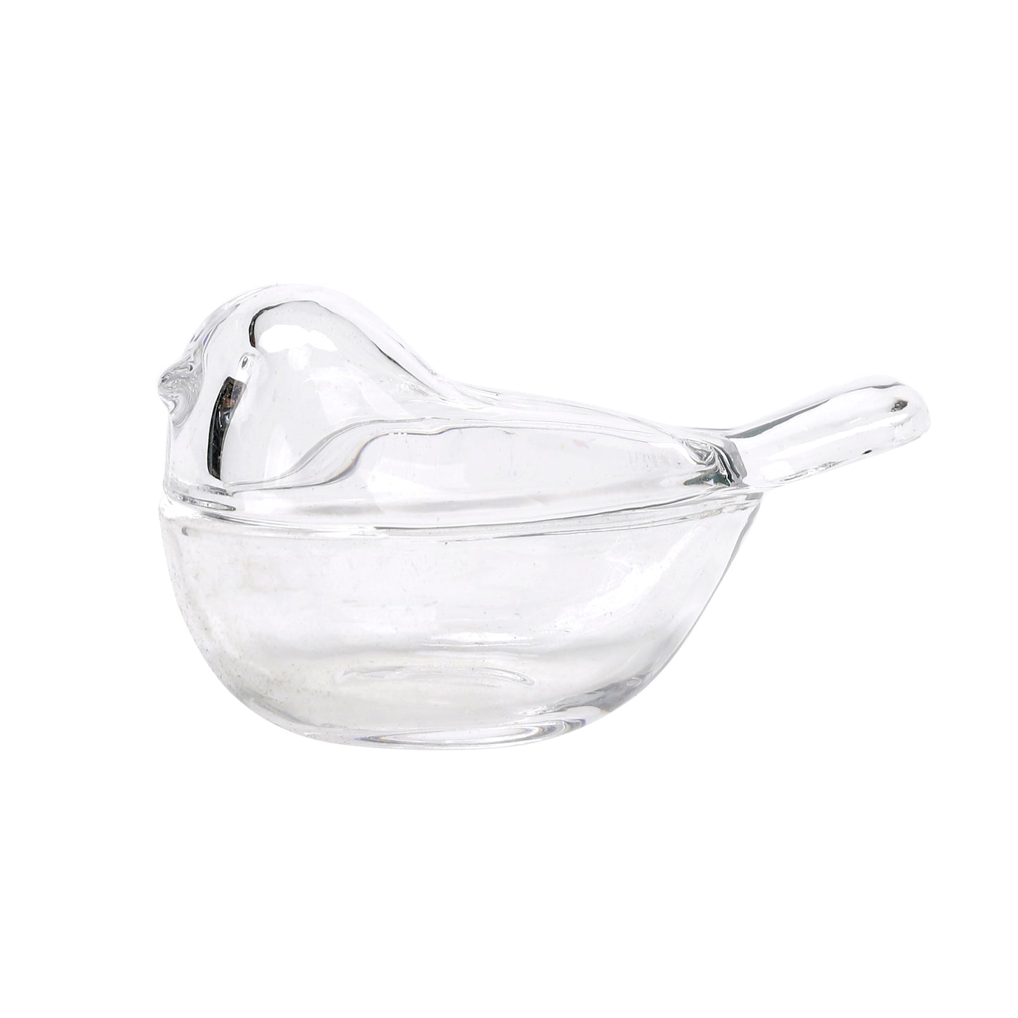 Glass - Bird Trinket Box 7x12cm