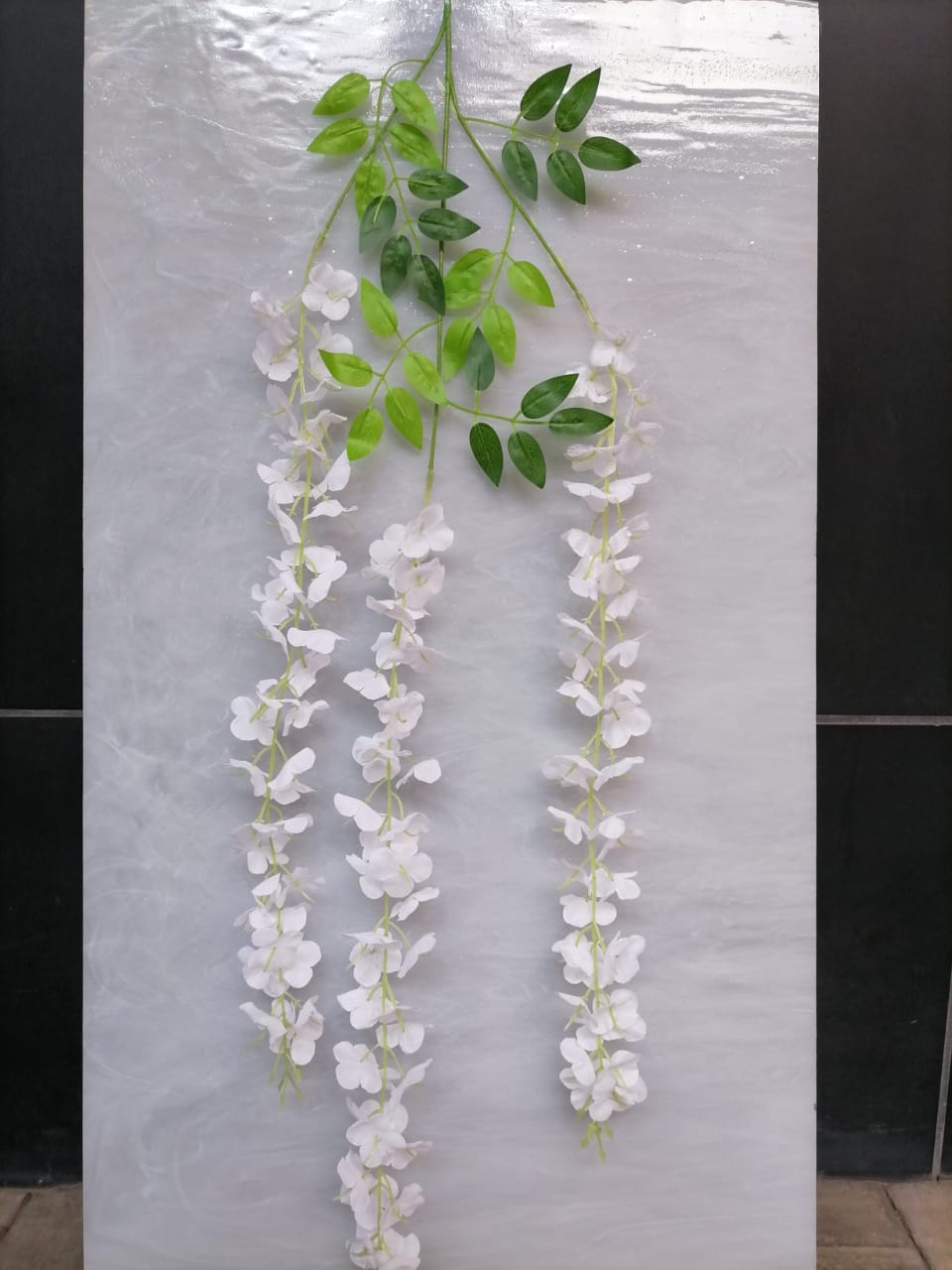 Flower P - White Hanging