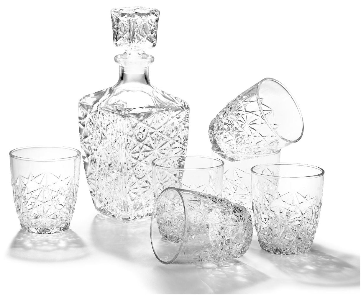 Glass - 7pc Whiskey Set - Bormioli Rocco