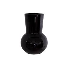 Glass - Adele Mini Vase - Black 17cm