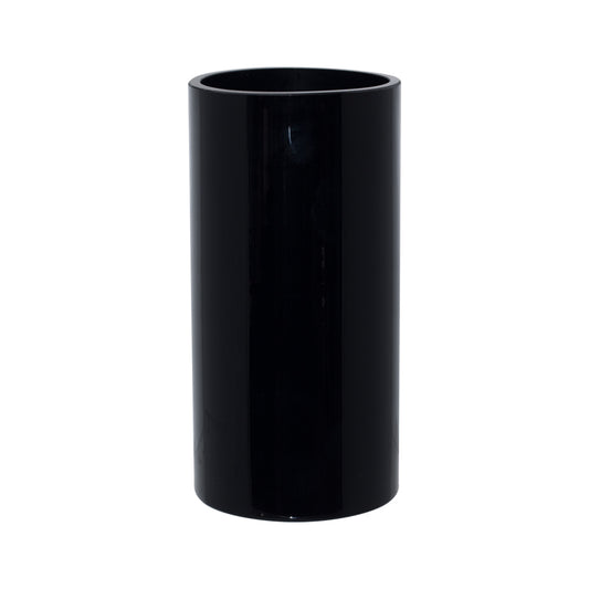 Glass - Cylinder - Black 20x10cm