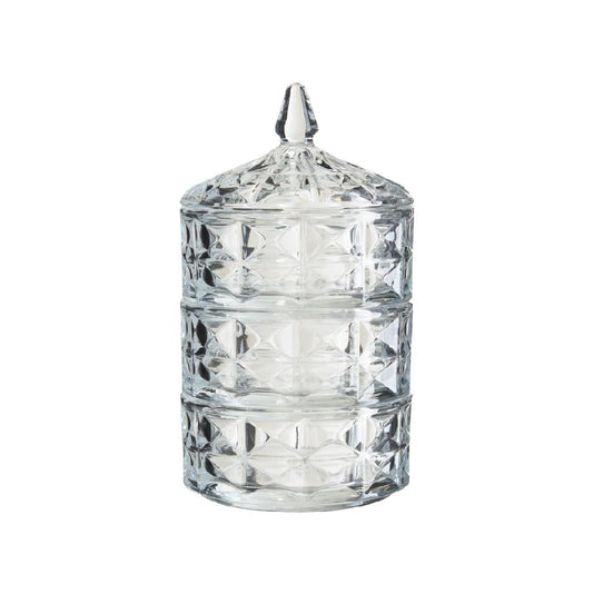 Glass - Trinket Set 3 Box 24Hx13D