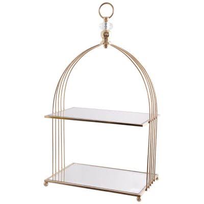 Decor - Display Stand 2 Tier Short Mirror