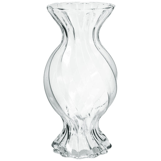 Glass - Clear Twisted Vase 35cm