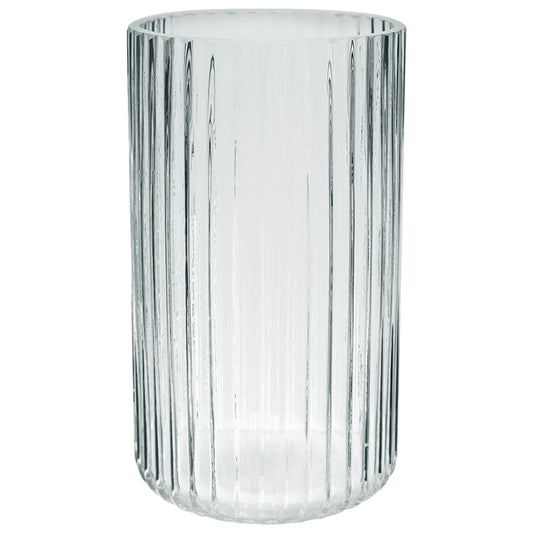 Glass - Line Cylinder Vase 20x12cm