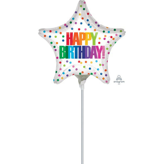 Balloon - 9:Star HBD Stars and Dots