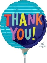 Balloon - 9:Thank You - Blue - Fun Type