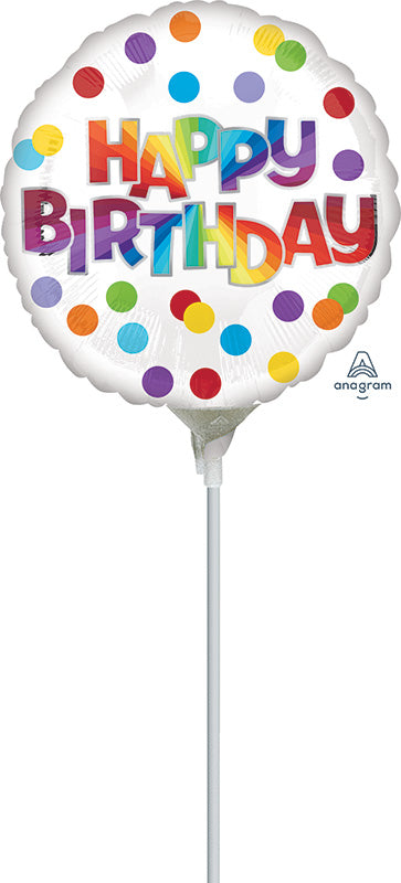 Balloon - 9:Happy Birthday White Big Dots of Color