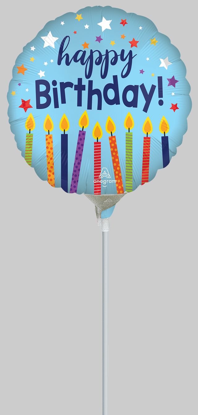 Balloon - 9:Woo Hoo Birthday - Light Blue